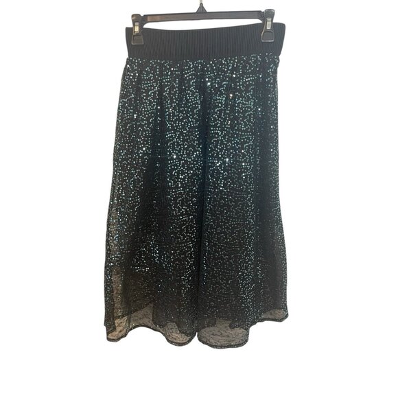 NECESSARY OBJECTS Ady Gluck-Frankel Women's XS/Small Sequin Skirt Y2K Pull On - Picture 3 of 10